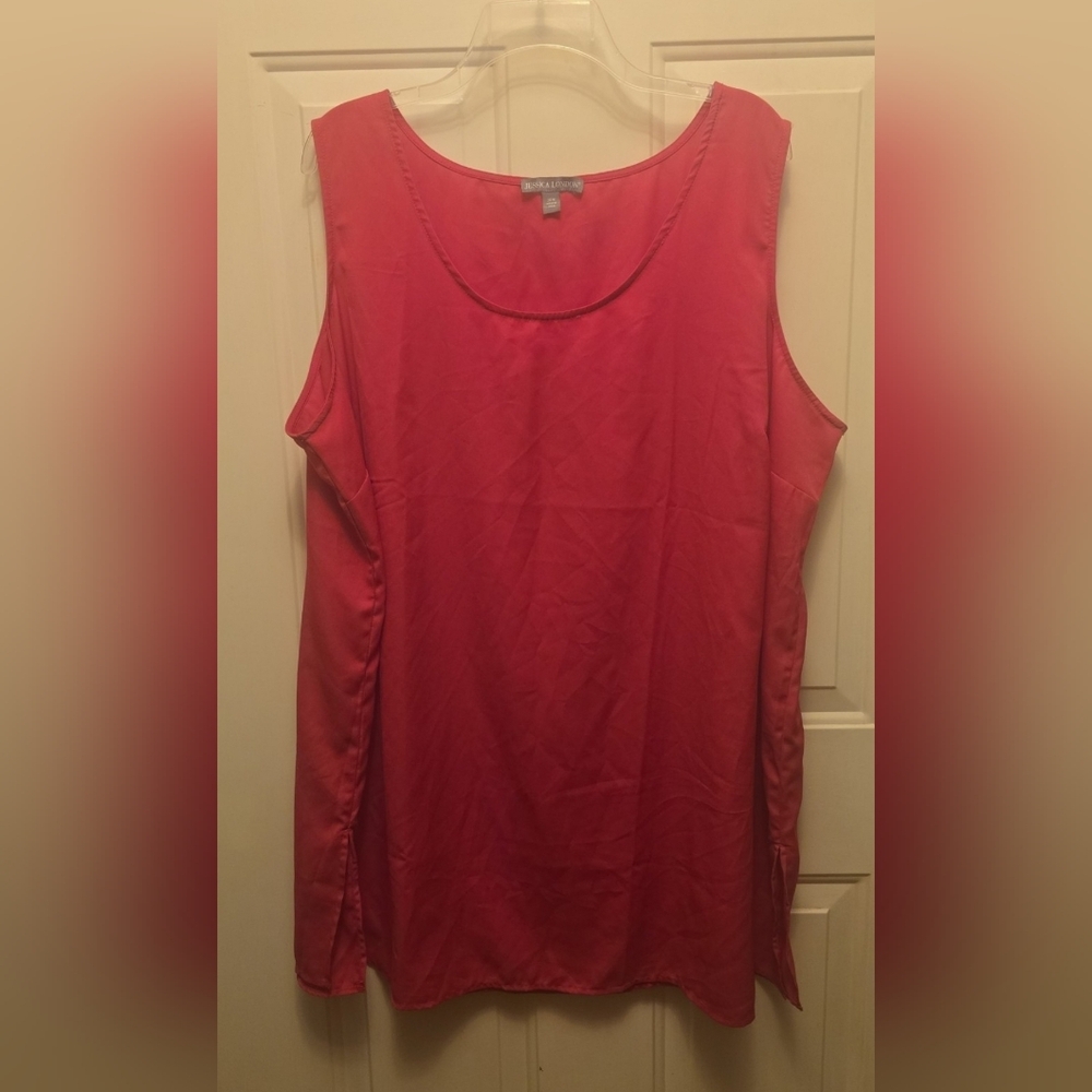 Jessica London Sleeveless Blouse Size 26W Pink